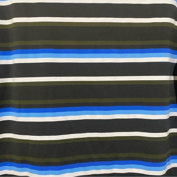 Men’s Nike Golf Dri-Fit Men's Short Sleeve Polo Shirt Blue  Brown Striped Size M - Picture 15 of 15